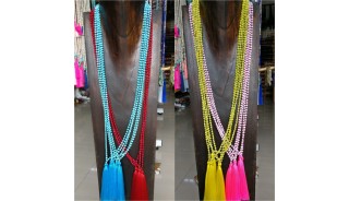 pyrus beads tassels necklaces mix color 80 pieces free shipping include